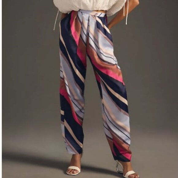 👖Anthropologie Silk Pant NWT, 10T - Picture 3 of 5